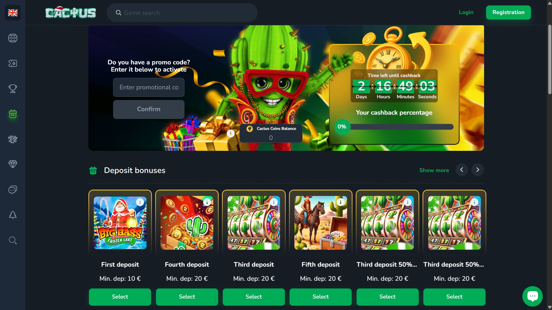 Cactus Casino Bonuses