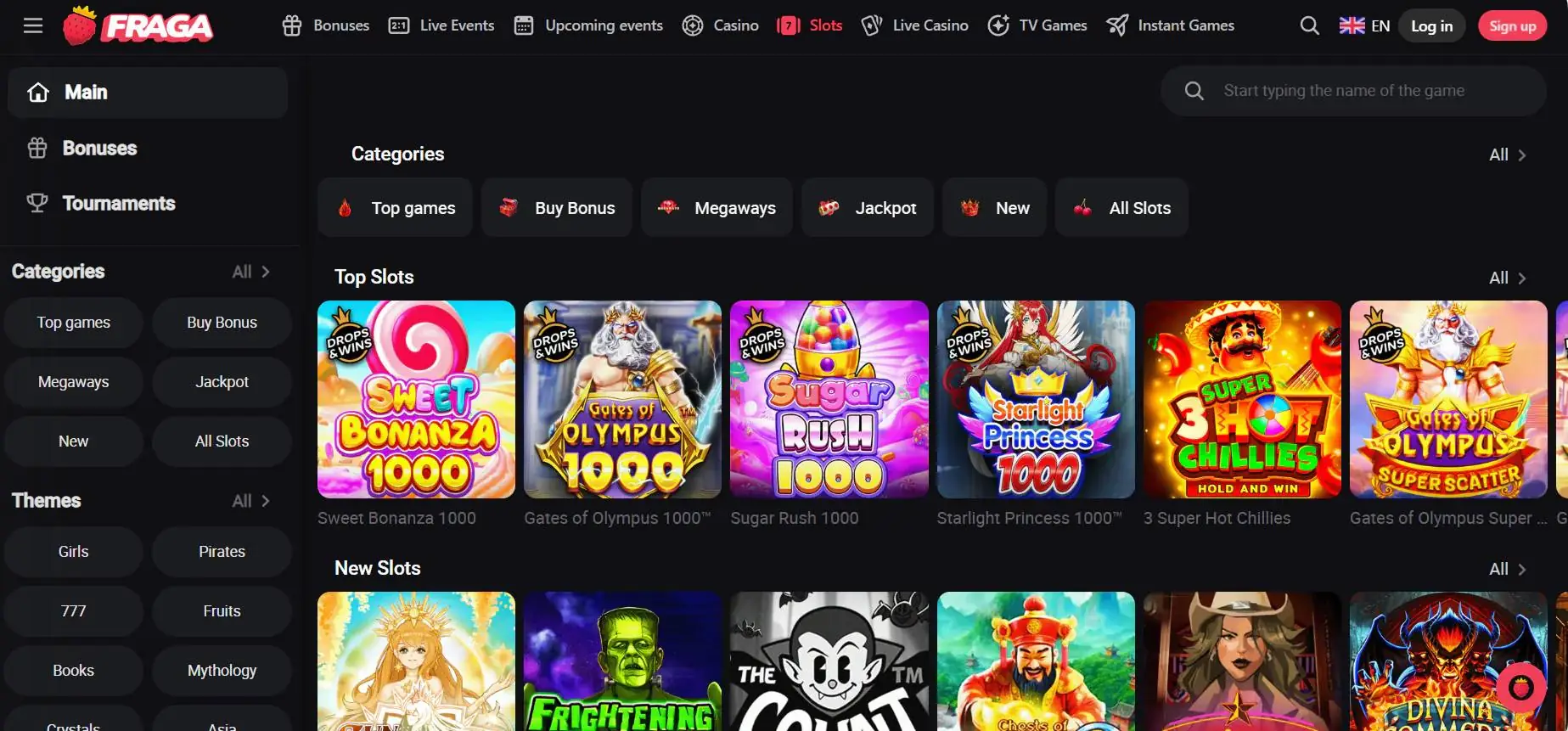 Fragabet Kazino Slots