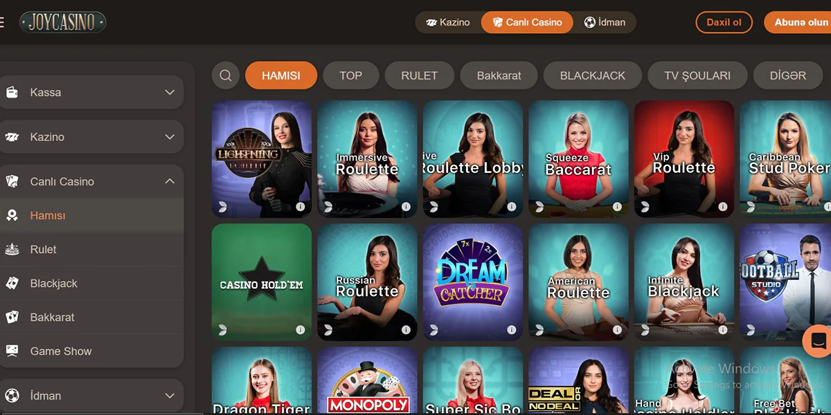 joy casino canlı oyunlar 1